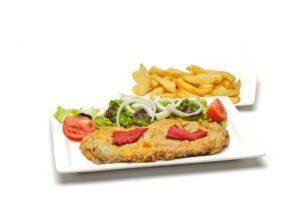 Cachopo de ternera asturiana con jamón y queso